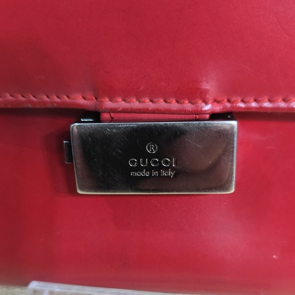 Gucci Red Leather Women's Clutch - Picture 2 of 14